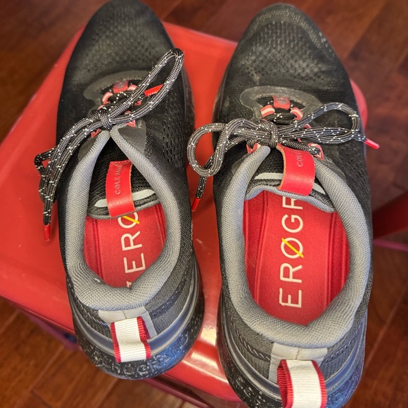 Cole Haan Black and Red Athletic Shoes
